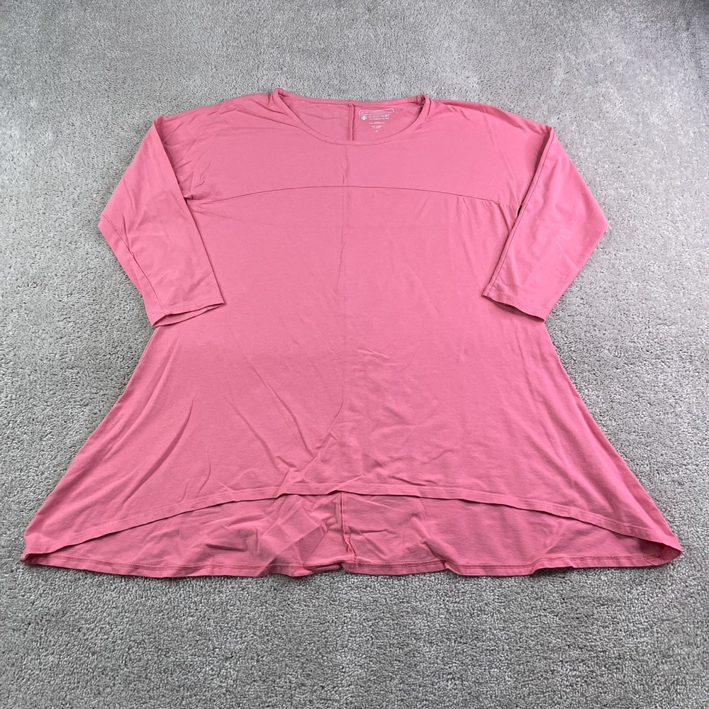 Coolibar Shirt Womens Medium Pink Tunic UPF 50 Bamboo Viscose Swing Sun Top
